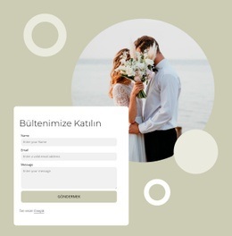 Düğün Konuşmayı Seviyoruz - Özel Web Sitesi Modeli