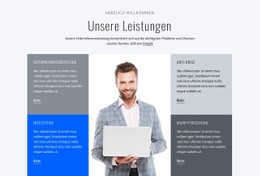 Finanzdienstleistungen - Responsive Landingpage