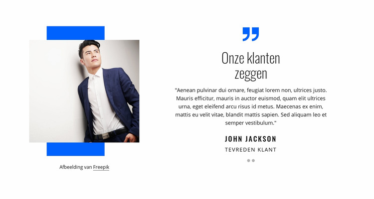 Onze klanten zeggen Joomla-sjabloon