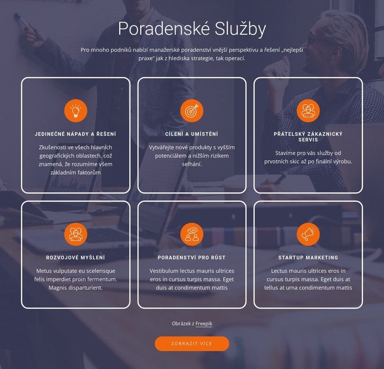 Spolupracujeme se startupy i zavedenými společnostmi Šablona webové stránky