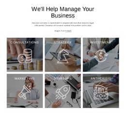We Help To Manage Your Business - Simple HTML Template