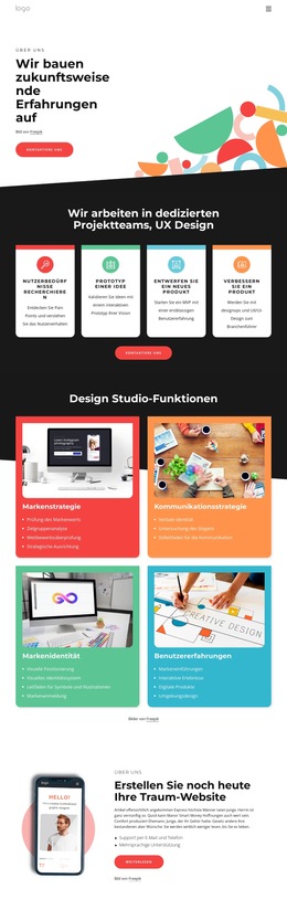 Wir Gestalten Zukunftsorientiert – Fertiges Website-Design