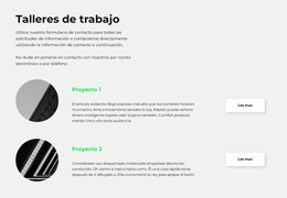 Elige Tu Taller - Tema De WordPress De Arrastrar Y Soltar