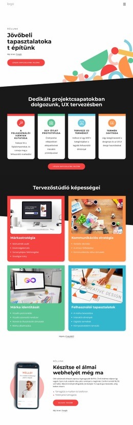 A Jövőt Szem Előtt Tartva Tervezünk - Reszponzív HTML-Sablon