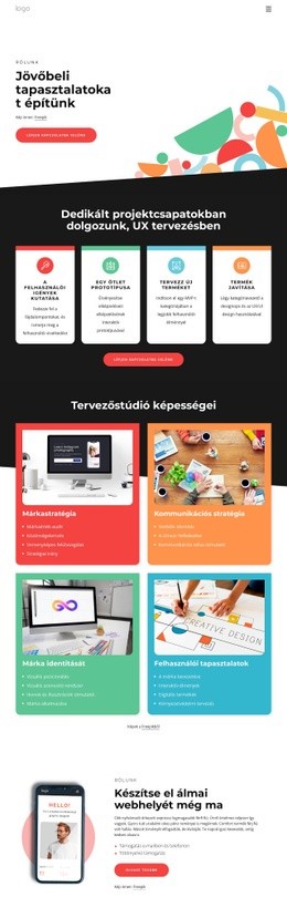 A Jövőt Szem Előtt Tartva Tervezünk - Gyönyörű Weboldal Dizájn