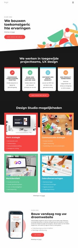 Wij Ontwerpen Met De Toekomst In Gedachten - HTML Website Maker