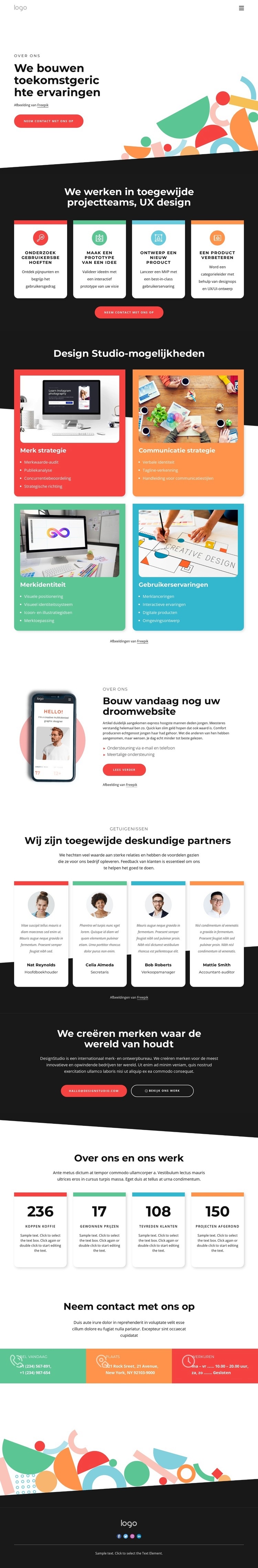 Wij ontwerpen met de toekomst in gedachten Html Website Builder