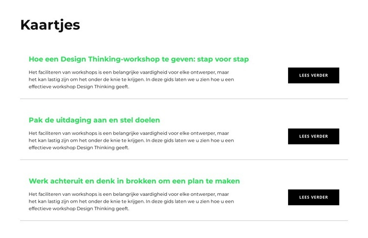 Koop een kaartje Website mockup