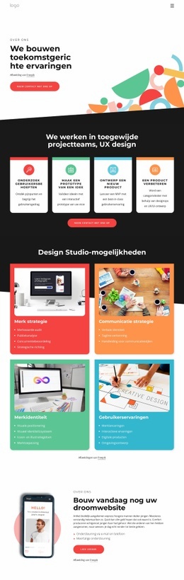 Wij Ontwerpen Met De Toekomst In Gedachten - Prachtig Websiteontwerp