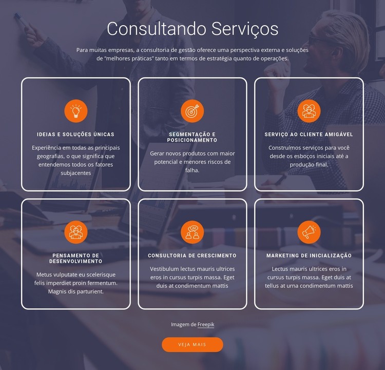 Trabalhamos com startups e empresas estabelecidas Template CSS