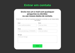 Formulário De Submissão - Modelo HTML Básico