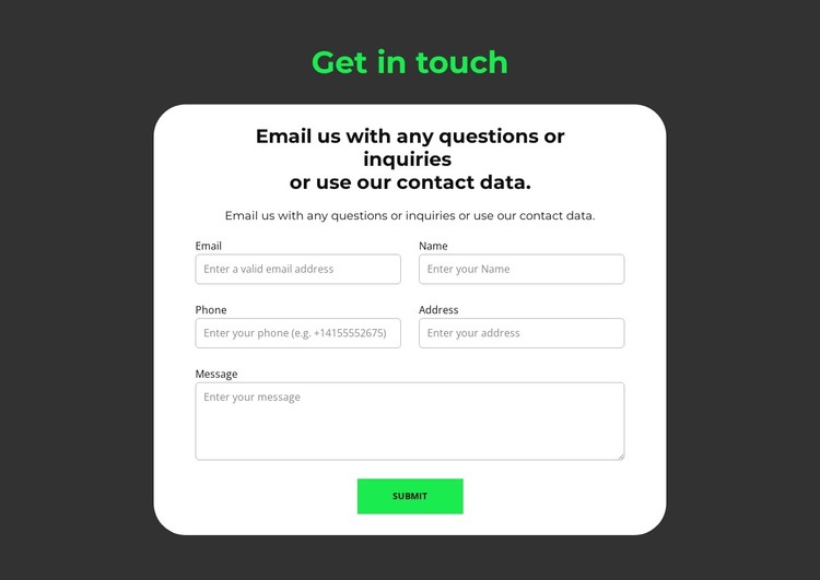 Submission form Static Site Generator