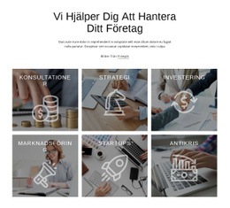 Vi Hjälper Dig Att Hantera Ditt Företag - Enkel HTML-Mall