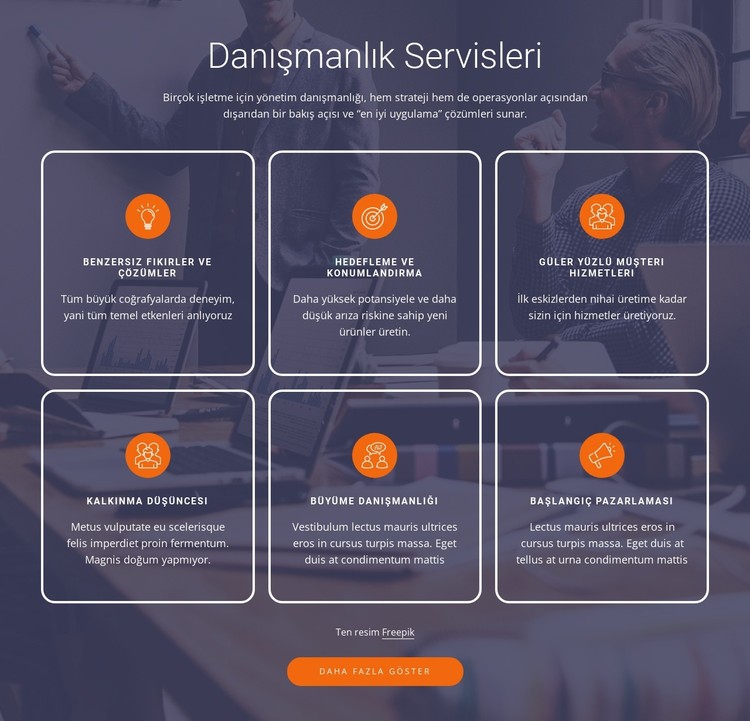 Startuplar ve yerleşik şirketlerle çalışıyoruz CSS Şablonu