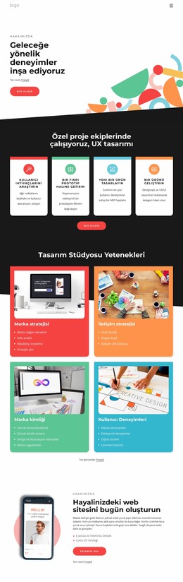 Geleceği Düşünerek Tasarlıyoruz - Profesyonel Joomla Şablonu