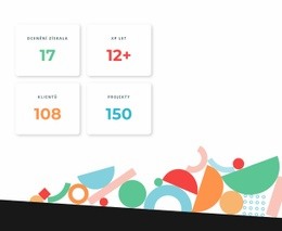 Návrh Stránky HTML Pro Pulty S Geometrickými Tvary