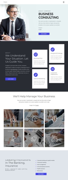 Successful Financial Strategy Landing Page
