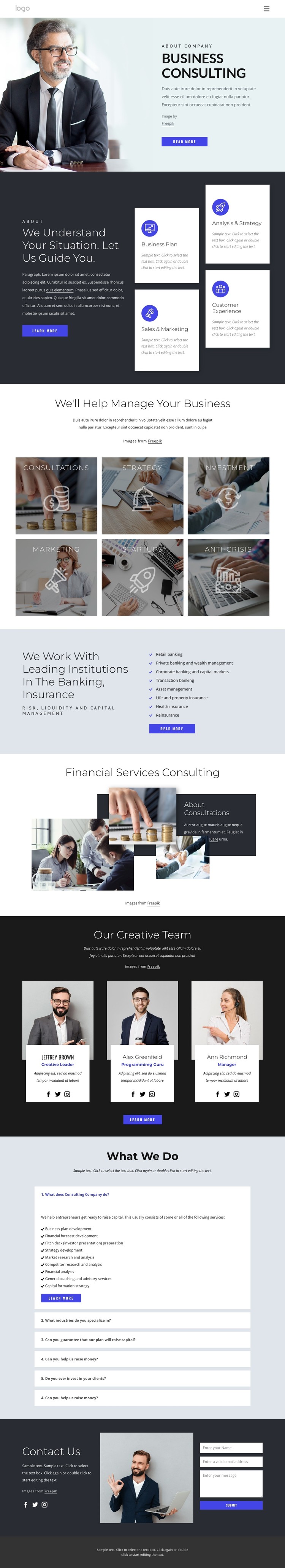 Successful financial strategy CSS Template