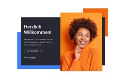 Willkommensblock Mit Formen – Website-Vorlage Herunterladen