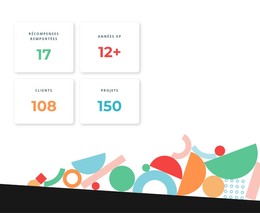 Conception De Pages HTML Pour Comptoirs Aux Formes Géométriques