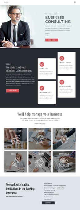 Successful Financial Strategy - Responsive HTML5