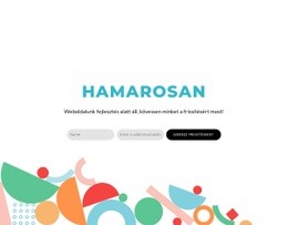 Hamarosan Blokk Tervezés - Ingyenes HTML-Sablon