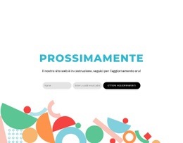 Prossimamente Blocco Design - HTML Builder Drag And Drop