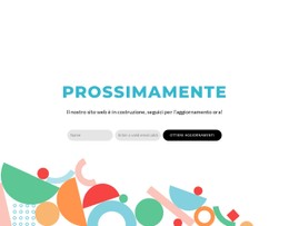 Prossimamente Blocco Design Modello CSS Reattivo