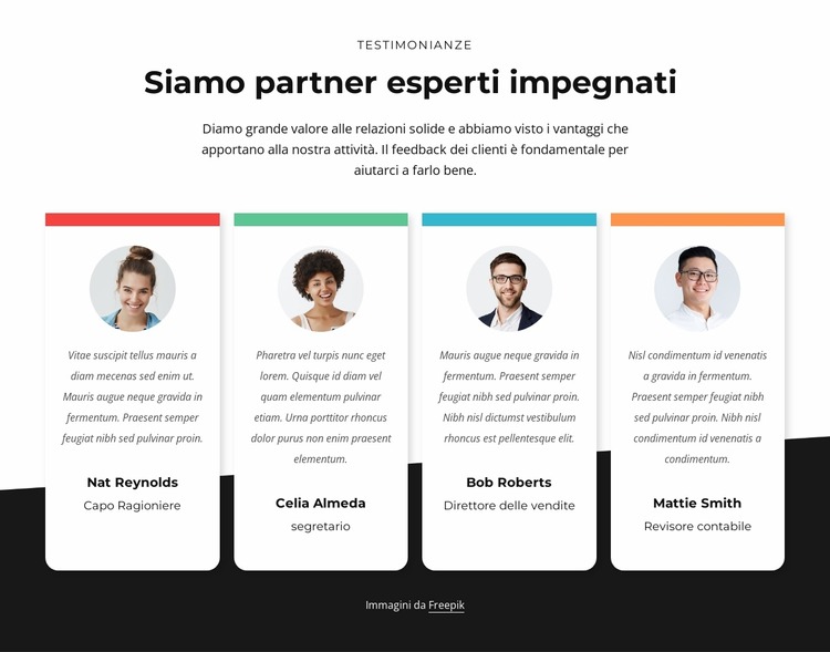 Consulenza per partner esperti Modello Joomla