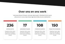 Over Ons En Ons Werkontwerp - Gratis Sjabloon
