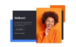 Meest Creatieve Websitebouwer Voor Welkomstblok Met Vormen