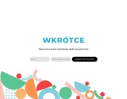 Już Wkrótce Projekt Blokowy - HTML Builder Drag And Drop