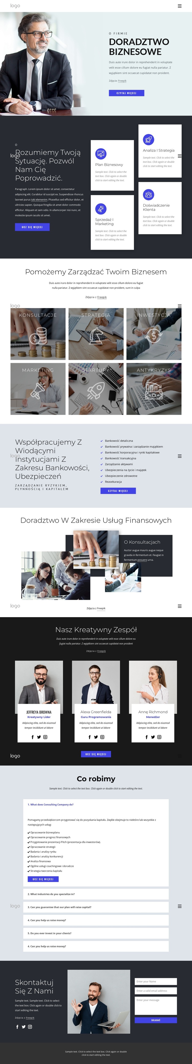 Skuteczna strategia finansowa Motyw WordPress