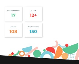 Projekt Strony HTML Dla Liczniki O Geometrycznych Kształtach