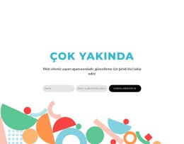 Çok Yakında Blok Tasarımı Duyarlı CSS Şablonu