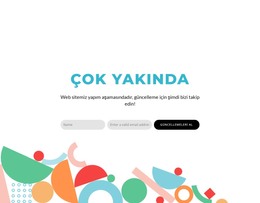 Çok Yakında Blok Tasarımı - HTML Sayfası Şablonu