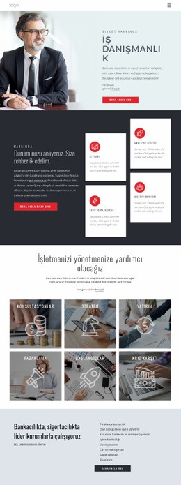 Başarılı Finansal Strateji - HTML5 Website Builder