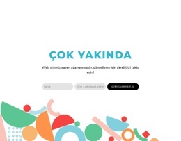 Çok Yakında Blok Tasarımı - HTML Builder Drag And Drop