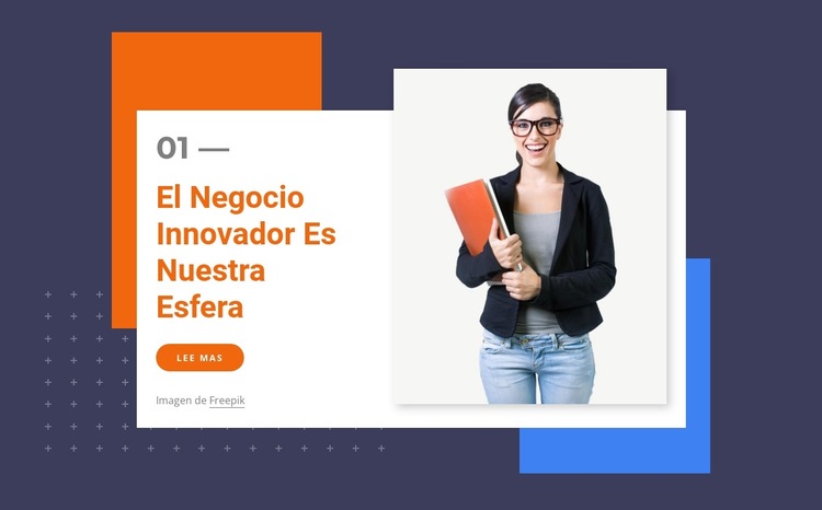 Negocio innovador en nuestro ámbito Plantilla de sitio web