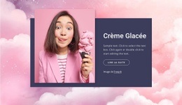 La Meilleure Conception De Site Web Pour Venez Au Café De Crème Glacée