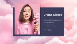 Venez Au Café De Crème Glacée - Modèle De Création De Site Web