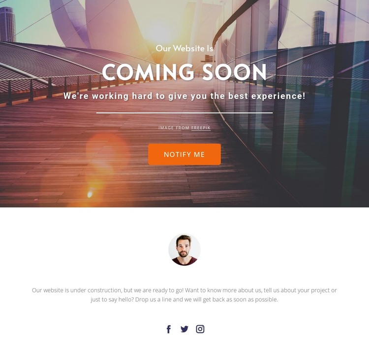 Coming soon in grid HTML Template