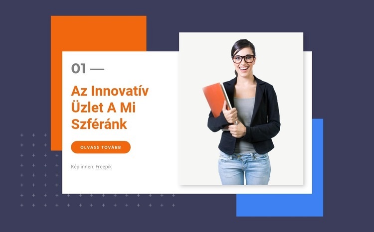 Innovatív üzletág a mi szféránkban Weboldal sablon