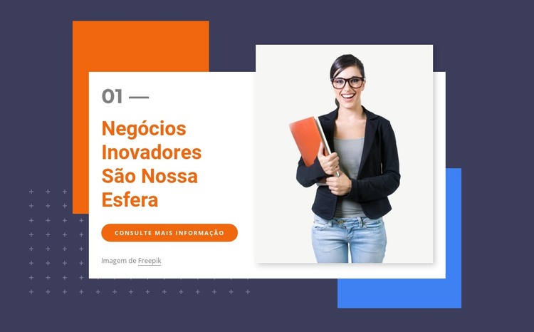 Negócios inovadores em nossa área Modelo HTML