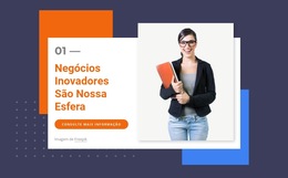 Negócios Inovadores Em Nossa Área - Modelo De Site Simples