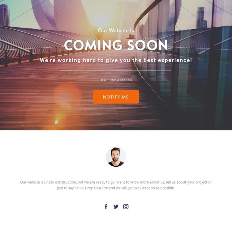 Coming soon in grid Web Page Design