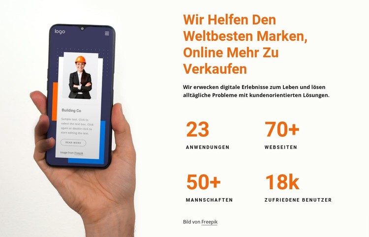 Wir helfen Marken dabei, mehr online zu verkaufen CSS-Vorlage