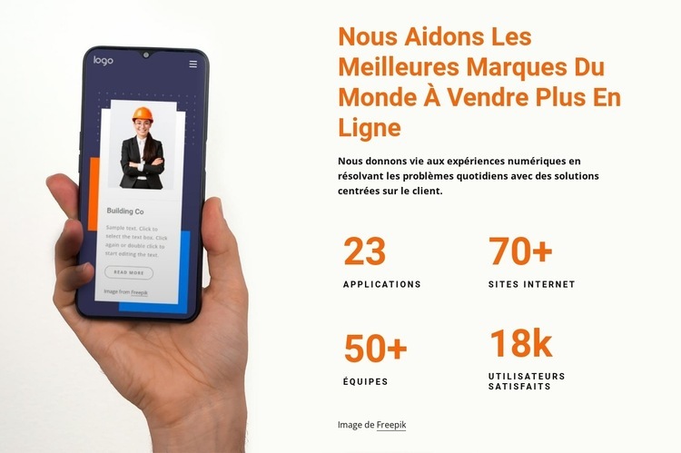 Nous aidons les marques à vendre plus en ligne Conception de site Web