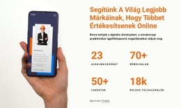 Segítünk A Márkáknak Többet Eladni Az Interneten HTML Sablon