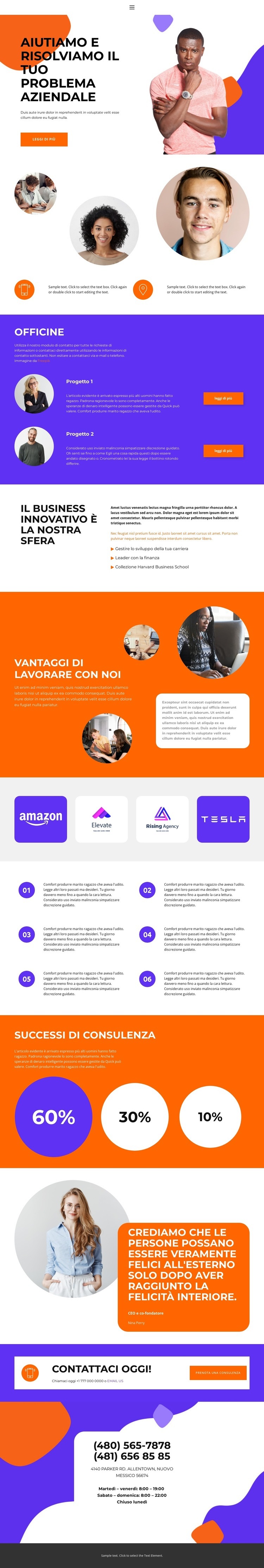 Aiuta fino in fondo Mockup del sito web